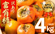 訳あり！富有柿 4kg　訳あり柿　 年内発送　フルーツ 果物 くだもの　柿　かき　カキ　富有柿　岐阜県　本巣市　デザート　人気　国産　直送　タンニン　ビタミン　大容量　味覚　旬　食物繊維　甘い　味　美味しい　健康　豊富　産地直送　追熟　訳アリ　ワケ　味覚　名産　美味　果実　秋　冬　くどみフルーツ農園　7000円　