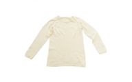 日本製 オーガニックコットン インナー 天然繊維 無縫製 8分袖 生成 (883-7108)【1618029】