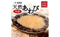 ＜三陸重茂産＞天然　蝦夷あわび(2号品)500g(冷凍)【1519984】