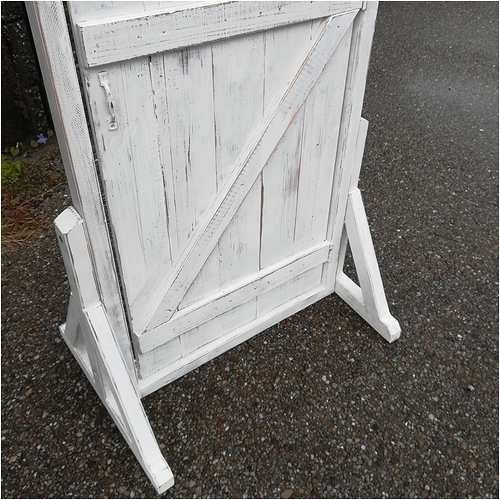 エイジング調アンティークのフェイクドアー大　本体と自立固定用スタンドのセット（本体とオプションのセット）［161P24］ 2473150 - 愛知県小牧市