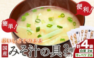 国産 乾燥野菜 みそ汁 2種セット キャベツ 2袋 白菜 2袋 合計 4袋 吉良食品 《30日以内に出荷予定(土日祝除く)》 熊本県 大津町 野菜 乾燥野菜 味噌汁 みそ汁 時短 簡単 便利