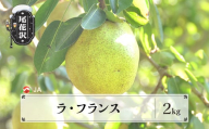 先行予約 ラ・フランス 約2kg 秀以上 11月上旬～11月中旬頃発送 令和8年産 2026年産 ラフランス 梨 洋梨 果物 フルーツ 山形県産 送料無料 ja-laxxx2-b