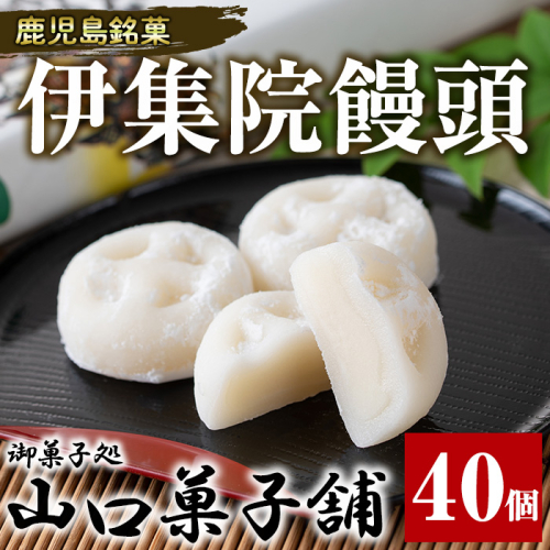 No.1007-B 伊集院饅頭(40個) 伊集院銘菓 日置市 セット 和菓子 スイーツ 郷土菓子 お菓子 ギフト 贈答品 贈り物【山口菓子舗】 2475255 - 鹿児島県日置市
