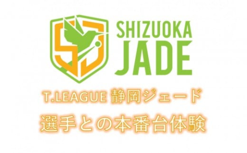 【事前にメールにて問い合わせ要】 卓球Tリーグ　静岡ジェード ホーム戦 選手との本番台体験 2475270 - 静岡県静岡市