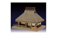 ウッディジョー　ミニ建築No.５ かやぶきの家　木製模型キット
