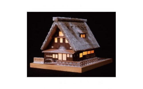 ウッディジョー　あかりシリーズ No.1  雪の合掌造り　木製模型キット 2475294 - 静岡県静岡市