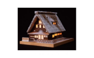 ウッディジョー　あかりシリーズ No.1  雪の合掌造り　木製模型キット
