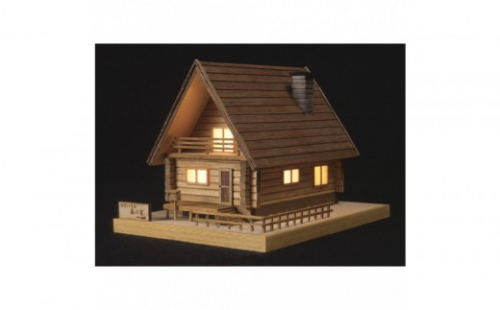 ウッディジョー　あかりシリーズNo.2　ログハウス森の家　木製模型キット 2475295 - 静岡県静岡市