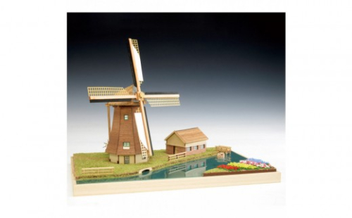 ウッディジョー　ヨーロッパの街並みシリーズ　オランダ・キンデルダイク　木製模型キット 2475303 - 静岡県静岡市