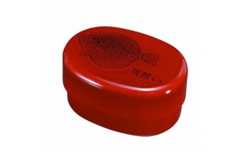 小判入子弁当箱 根来 ひらめ（中子なし）シール付 ［YG484］ 2475435 - 和歌山県那智勝浦町