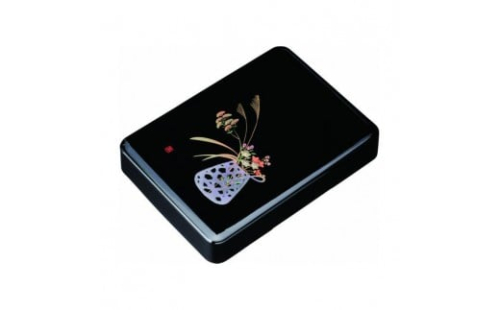 加伏文庫 11.0寸 黒 盛絵花かご ［YG508］ 2475459 - 和歌山県那智勝浦町