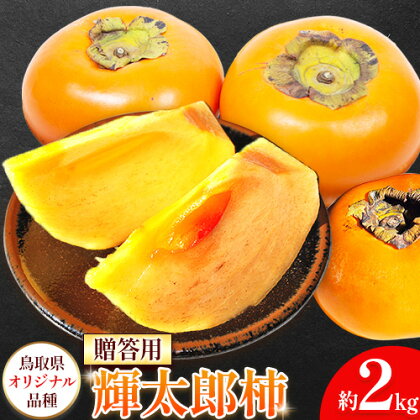 柿 輝太郎柿 贈答用 約2kg 鳥取県オリジナル品種 Tottori食のまごころ農園《10月上旬-10月末頃出荷》鳥取県 八頭町 柿 かき カキ 輝太郎柿 きたろうがき 甘柿 果物 フルーツ 秋 旬 送料無料 2477174 - 鳥取県八頭町