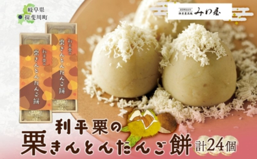 利平栗の栗きんとん だんご餅 12個入 2箱 栗きんとん だんご 団子 スイーツ 栗 利平栗 新感覚 ギフト 餅 冷凍 もちもち 和菓子 菓子 プレゼント 手土産 みわ屋 送料無料 岐阜県 揖斐川町 2478334 - 岐阜県揖斐川町