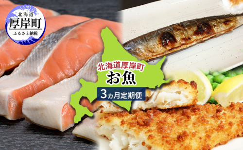 北海道 厚岸町 お魚 3ヵ月 定期便 [ 鮭 さけ サケ 焼き魚 サンマ 秋刀魚 さんま 漬魚 魚 魚介類 加工食品 ] 2479270 - 北海道厚岸町