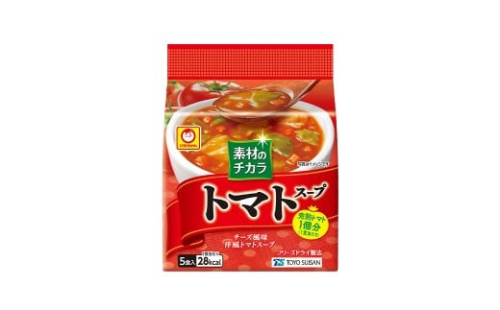 素材の力 トマトスープ5P×6個 即席 時短 お手軽 インスタント フリーズドライ お手軽 チーズ風味 洋風 洋風トマトスープ 常温保存 山梨県 2482435 - 山梨県中央市
