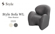 【チャコールグレー】Style Sofa WL（One-Seater）