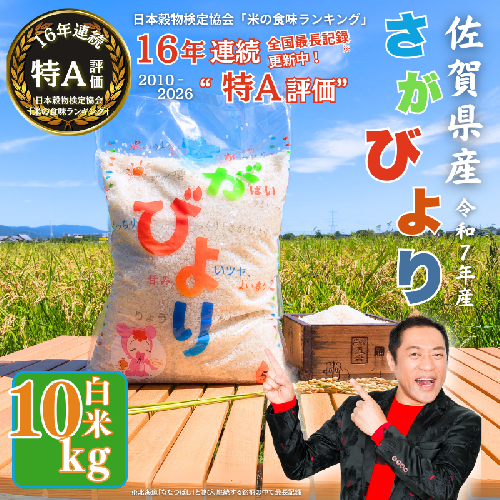 令和7年産 佐賀県産 さがびより 白米 10kg（5kg×2袋）おこめ 米 ：B290-013 2484502 - 佐賀県佐賀市