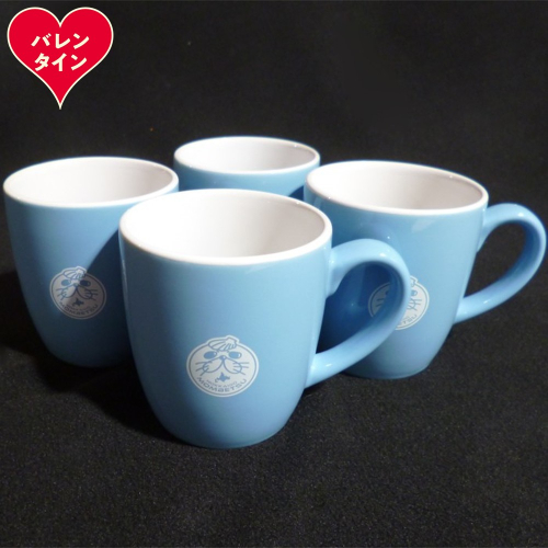 16-152 【バレンタインデー】ゆるキャラ紋太グッズ(マグカップ[ブルー］4個) 2485693 - 北海道紋別市