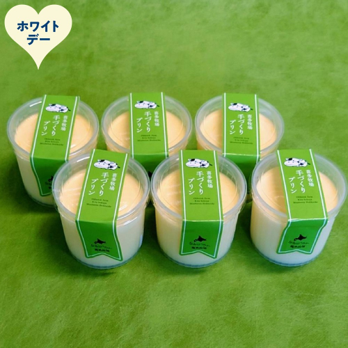 11-224 【ホワイトデー】喜多牧場の手作りプリン6個 2485922 - 北海道紋別市