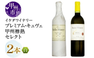 イケダワイナリー【プレミアム・キュヴェ 甲州／セレクト白】2本セット（MG）B15-754 【ワイン 白ワイン やや辛口 甲州市 山梨県】