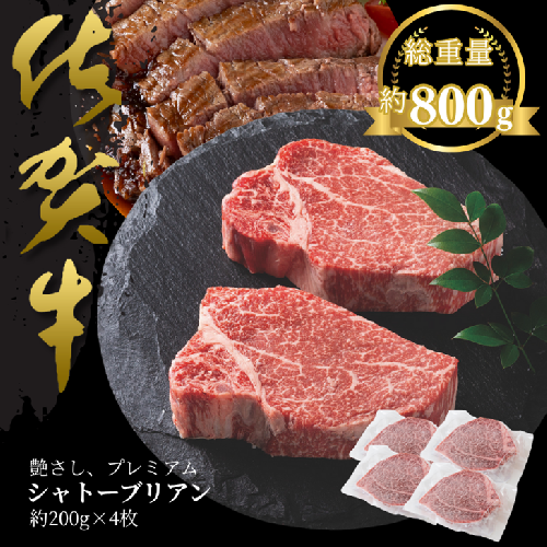 佐賀牛シャトーブリアン 800g：C100-047 2489363 - 佐賀県佐賀市