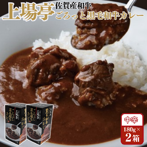 ごろっと黒毛和牛カレー 佐賀牛 カレー ビーフカレー レトルト 湯煎 レンジ調理 簡単 ：A080-011 2489366 - 佐賀県佐賀市