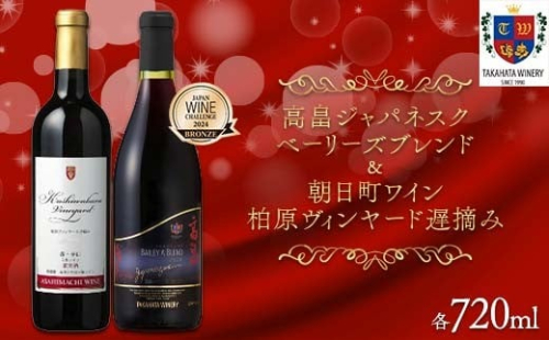 日本ワイン 山形を代表する☆契約栽培のブドウでつくった山形ワイン 高畠ワイナリー ジャパネスク ベーリーズブレンド 朝日町ワイン 柏原ヴィンヤード遅摘み F2Y-4575 2491285 - 山形県山形県庁