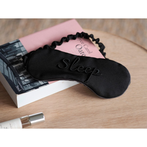 アイマスク（黒） ふるさと納税 アイマスク シルク シルク100％ 高品質 丹後ちりめん 快眠 安眠 美容 乾燥予防 2491477 - 京都府京丹後市