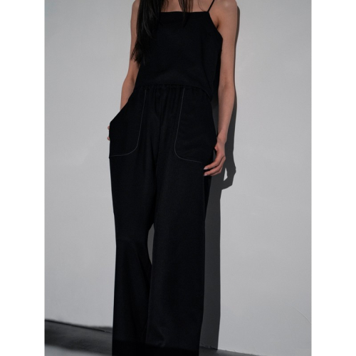 シルクリラックスパンツ（黒） ふるさと納税 リラックスパンツ パンツ シルク 高品質 丹後ちりめん ファッション 室内着 2491489 - 京都府京丹後市