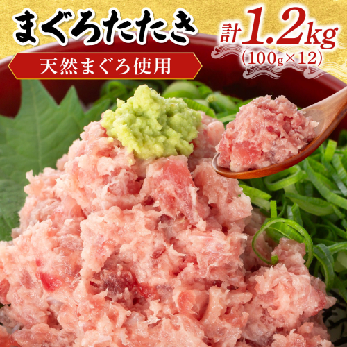 まぐろたたき 100g×12P LZ007 2493325 - 福岡県篠栗町