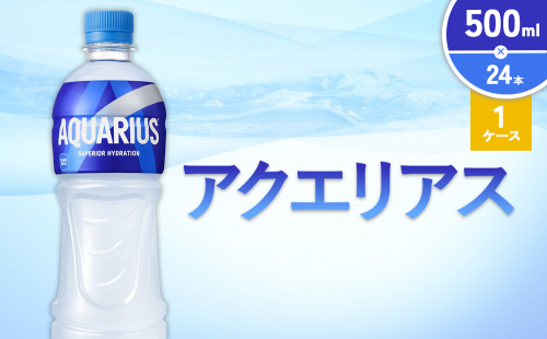 アクエリアス 500ml PET × 24本 1ケース AQUARIUS スポーツドリンク スポーツ飲料 ペットボトル 熱中症対策 水分補給 コカ・コーラ Coca-Cola 運動 送料無料 2493610 - 宮崎県えびの市