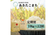【定期便】井川町産　あきたこまち10kg×12回
