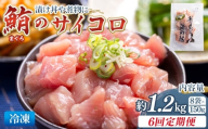 【6回定期便】まぐろ さいころサイズ(150ｇで2～3人前) 150g×8袋 - 定期便 国産 海鮮丼 漬け丼 煮物 鮪 マグロ カット済み 角切り 小分けパック 新鮮 魚介 産地直送 龍馬の海鮮隊 野島水産 高知県 香南市 Wnz-0074