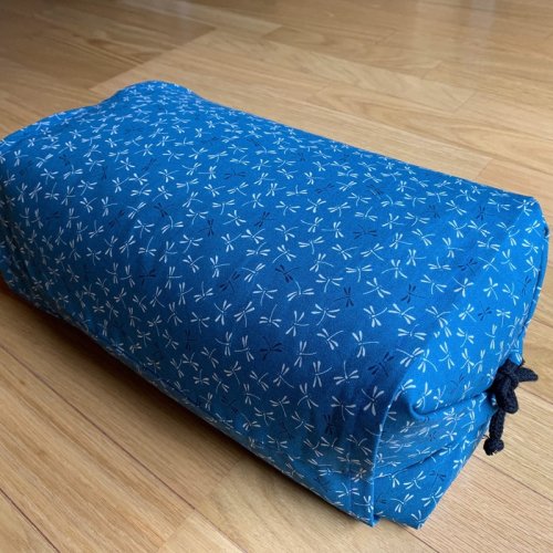 高さ調節できる 天然そば枕(青）カバー付き 2494689 - 京都府京丹後市