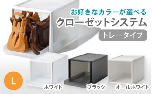 クローゼットシステム トレータイプL　CS-T6 (3色からお好きなカラーが選べる)  ／ ホワイト ブラックオール ホワイト  収納 ライクイット like-it 奈良県 葛城市【like095】 2494844 - 奈良県葛城市