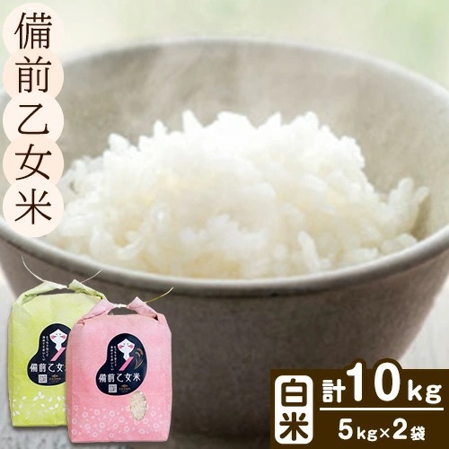 米 こめ コメ 備前乙女米 白米 10kg 石原果樹園《30日以内に出荷予定（土日祝除く）》岡山県 浅口市 ご飯 お米 国産 岡山県産 送料無料 2495013 - 岡山県浅口市