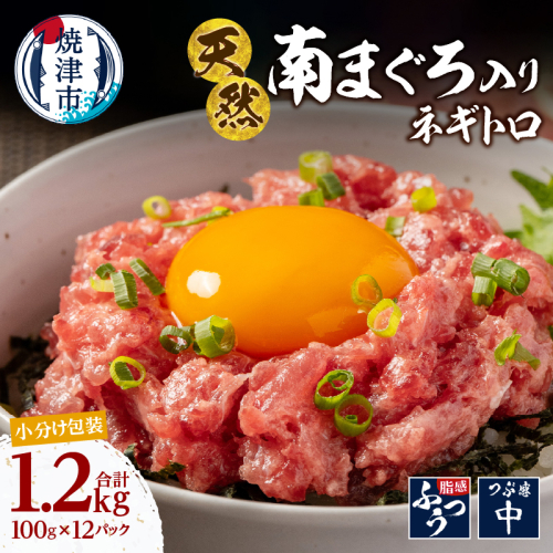 a14-112　南鮪入り 焼津 海の極 ネギトロ 小分け 計1.2kg 100g×12パック 2497184 - 静岡県焼津市