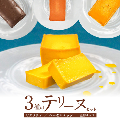 【テリーヌ専門店L】（約２００g）ピスタチオ・ヘーゼルナッツ・濃厚チョコの3種のテリーヌセット【グルテンフリー・保存料不使用】 お菓子 洋菓子 スイーツ デザート ナッツ ホワイトチョコ チョコ H173-060 2497844 - 愛知県碧南市