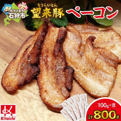 望来豚ベーコン ブロック 100g×8 2497848 - 北海道石狩市