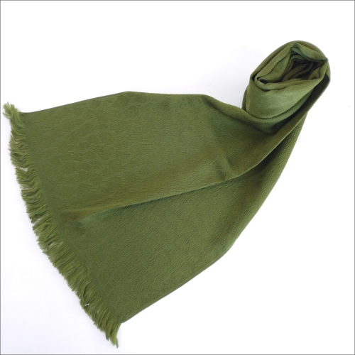 丹後ちりめん　シルク・ストール（オリーブグリーン） 2498412 - 京都府京丹後市