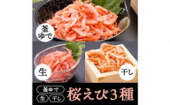 桜えび3種セット【配送不可：離島】