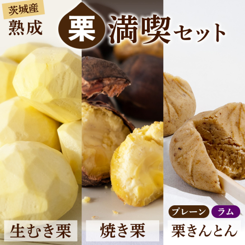 【 吉原農場 の 完熟栗 】熟成 栗 満喫 セット ( 栗の深雫 プレーン3個 ＆ ラム3個入 ) 令和7年産 栗の深雫 完熟  生むき栗 焼き栗 栗きんとん プレーン ラム くり クリ 栗ごはん おかし お菓子 果物 フルーツ 数量限定 旬 秋 冬 正月 おせち [CX034ci] 2498518 - 茨城県筑西市