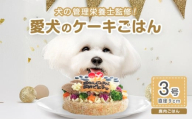 犬用バースデーケーキ ごはん 3号サイズ 直径9cm ごはんタイプ 鹿肉  BUN'S KITCHEN 送料無料 犬用ケーキ 誕生日ケーキ