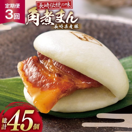 AJ225 角煮家こじま 【3回定期便】 長崎県産豚 角煮まん 15個入り [ 角煮まん 長崎 こじま 長崎名物 角煮まんじゅう 角煮 まんじゅう 手軽 簡単調理 簡単 こじま 角煮家こじま 長崎県 島原市 ] 2501643 - 長崎県島原市