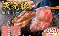 天元豚焼肉用ロース460g×2 F2Y-6591