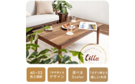 ハイタイプ継脚こたつテーブル Cilla(シーラ) 110幅 ナチュラルブラウン