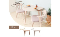 ダイニングテーブル Yummy(ヤミー) 単品 ホワイト(壁付け)