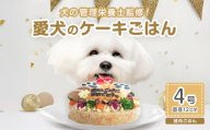 犬用バースデーケーキ ごはん 4号サイズ 直径12cm ごはんタイプ 猪肉  BUN'S KITCHEN 送料無料 犬用ケーキ 誕生日ケーキ