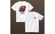 Tシャツ オリジナル 選べるサイズ ブラックス将軍 両面 プリント Tシャツ S サイズ ホワイト 白 1枚 おしゃれ トップス 御当地キャラ 株式会社明新社 奈良県 奈良市