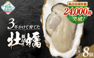 【5月前半発送】牡蠣 生食用 【 期間限定 】殻付き 牡蠣8個「3年育成」【 牡蠣 かき カキ 殻付き  生食 大粒  国産 真牡蠣 三陸産 広田湾  】 RT3254